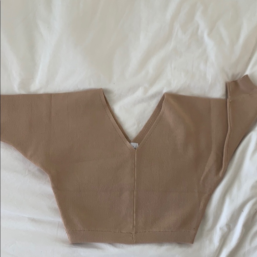 Princess Polly LOVE MORE KNIT TOP NUDE